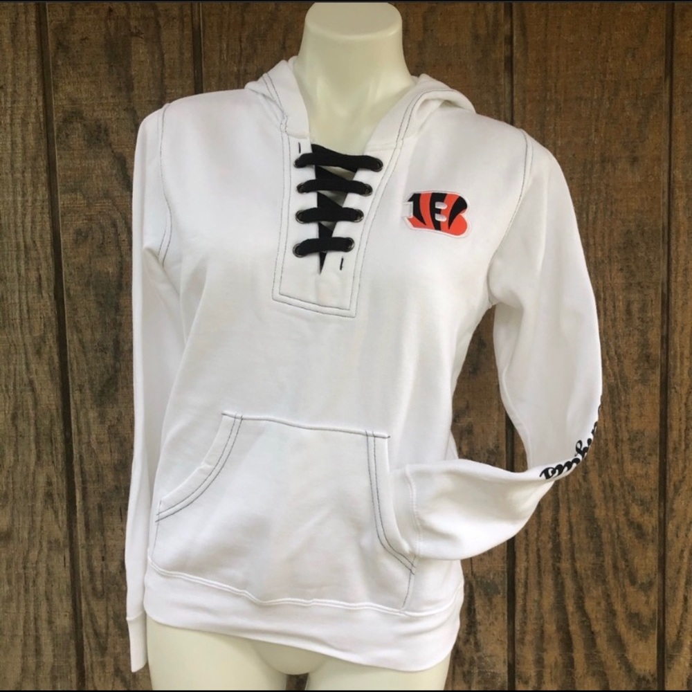 Cincinnati Bengals Hoodie NFL Lace Up Small